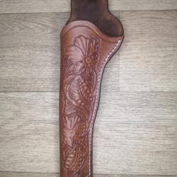 holster GAUCHER colt 1862/1860 6.5 pouces UBERTI 5 COUPS