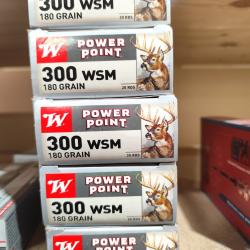 Winchester 300 WSM 180grs power point lot de 5 bo&icirc;tes promo
