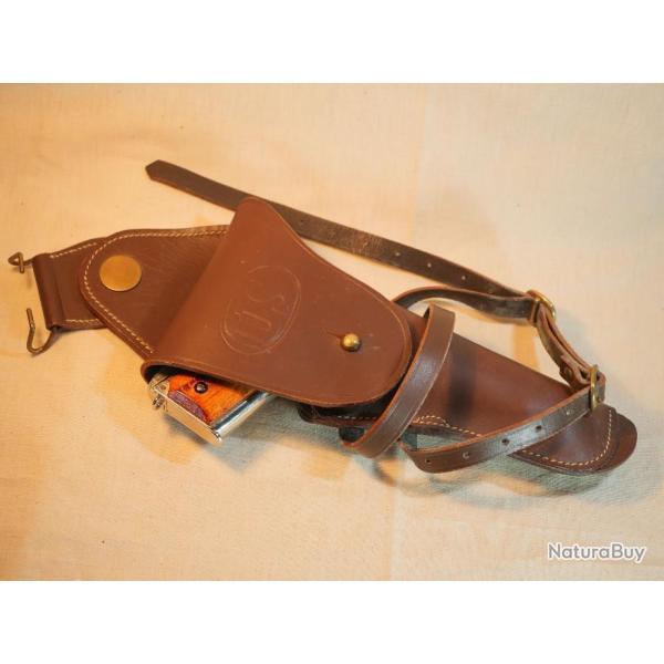 Holster de cavalerie cuir pour colt 45 - ref EBR24CLT002