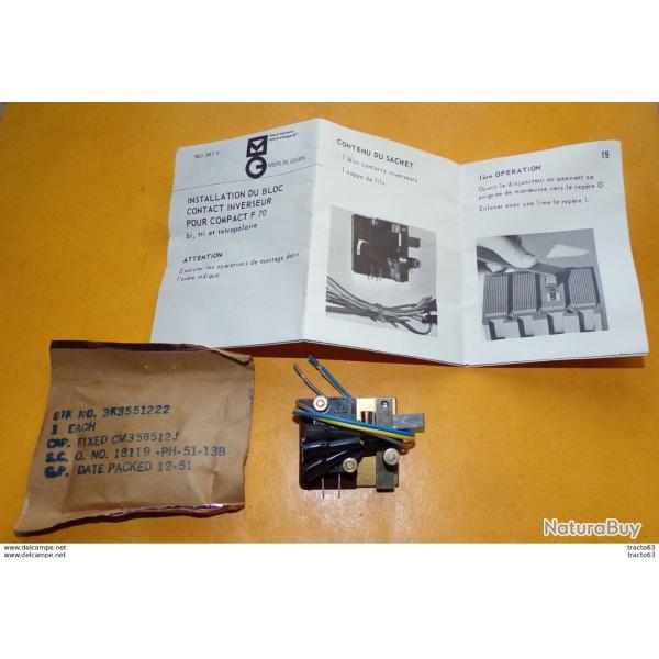 RADIO : BLOC CONTACT INVERSEUR POUR COMPACT F 70 , POUR RADIOAMATEUR BON ETAT VOIR PHOTO . POUR TOUT