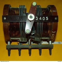 RADIO : BOBINE DE FREQUENCE POUR POSTE DE RADIO MILITAIRE SCR 399&nbsp; ,&nbsp; POUR RADIOAMATEUR&nbsp;,BON ETAT VO