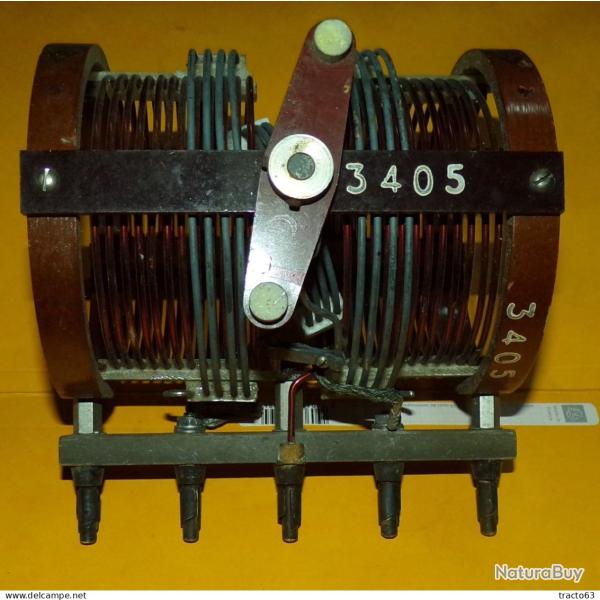RADIO : BOBINE DE FREQUENCE POUR POSTE DE RADIO MILITAIRE SCR 399� ,� POUR RADIOAMATEUR�,BON ETAT VO