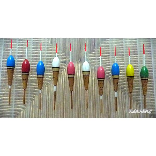 10 Flotteurs "GIRONDIN" - 0,80 gr.
