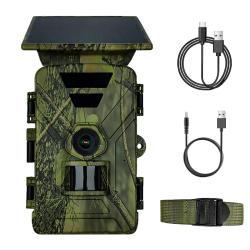 Piege Photo Solaire H1W 8K 60MP Wifi Vision Nocturne Surveillance Faune Chasse