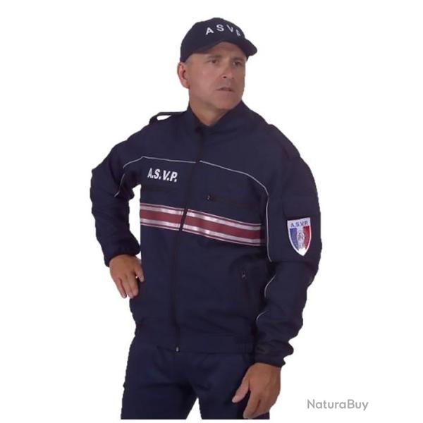 Blouson Sofshell Bandes Bordeaux ASVP 4 XL