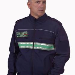 Blouson Softshell Bandes vertes GARDE CHAMPETRE / POLICE RURALE S