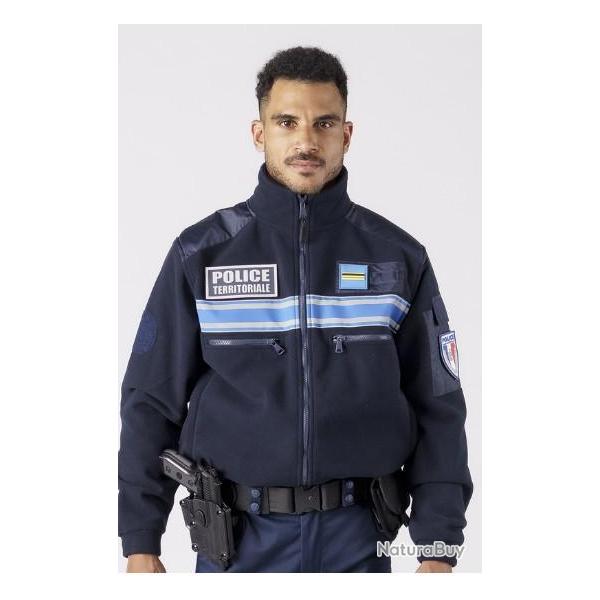 Blouson polaire "Supr�me" membran� Bande gitane XL