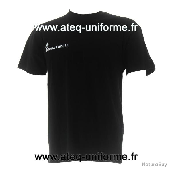 Tee-shirt coton GENDARMERIE noir XL