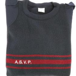 PULL HIVER ASVP BANDE BORDEAUX 2 XL