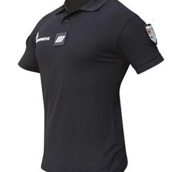 Polo Manches courtes GENDARMERIE d&eacute;partementale All&eacute;g&eacute; noir M