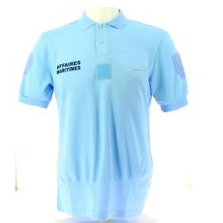 Polo Bleu Ciel manches courtes AFFAIRES MARITIMES L