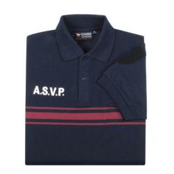 Polo ASVP double face manches courtes B. bordeaux ATEQ 5 XL