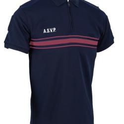 Polo sport ASVP MC Bandes Bordeaux 5 XL ASVP