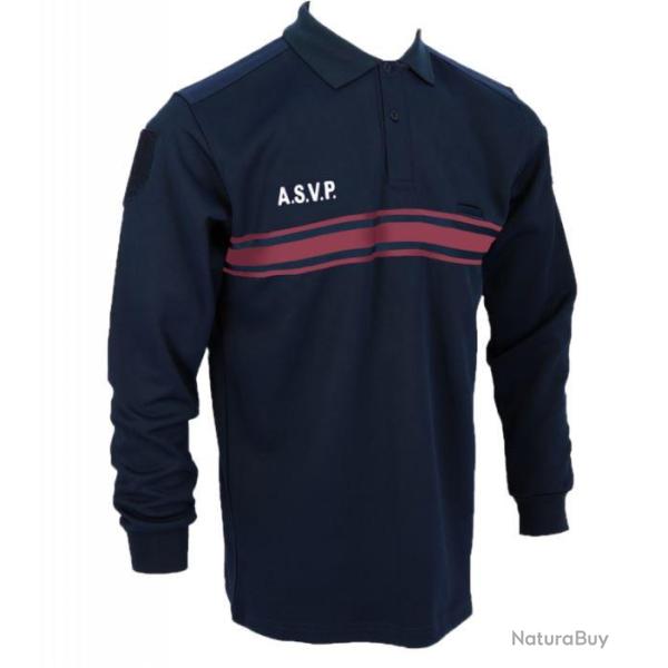 Polo double face broderie ASVP ML 5 XL