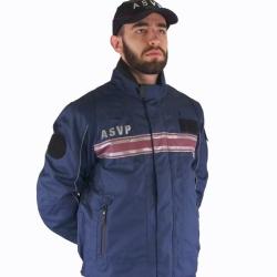 Blouson tout temps ASVP BANDES BORDEAUX CIVK 2 XL