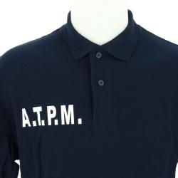 Polo double face flocage ATPM avec ou sans bandes manches courtes Uni L