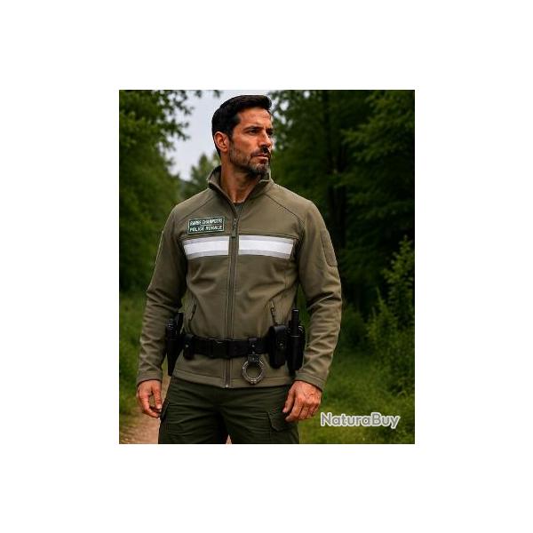 Blouson Softshell kaki GARDE CHAMPETRE / POLICE RURALE XS