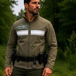 Blouson Softshell kaki GARDE CHAMPETRE / POLICE RURALE 5 XL