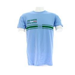 t shirt floqu&eacute; infroissable Garde Champ&ecirc;tre / Police Rurale , Conforme au d&eacute;cret 2023. XS