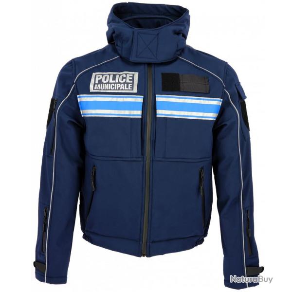 Blouson Softshell IRON bleu marine Police Municipale M