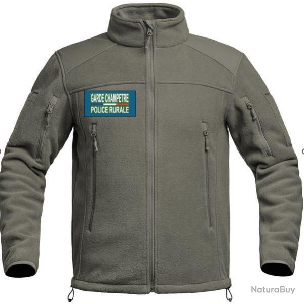 Blouson polaire kaki brod� GARDE CHAMPETRE / POLICE RURALE 3 XL