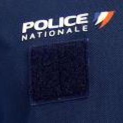 TEE-SHIRT NOIR police nationale avec nouveau logo M