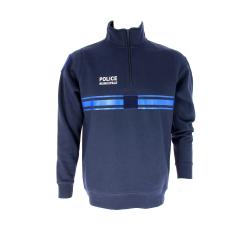 Sweat Police Municipale COL OFFICIER L