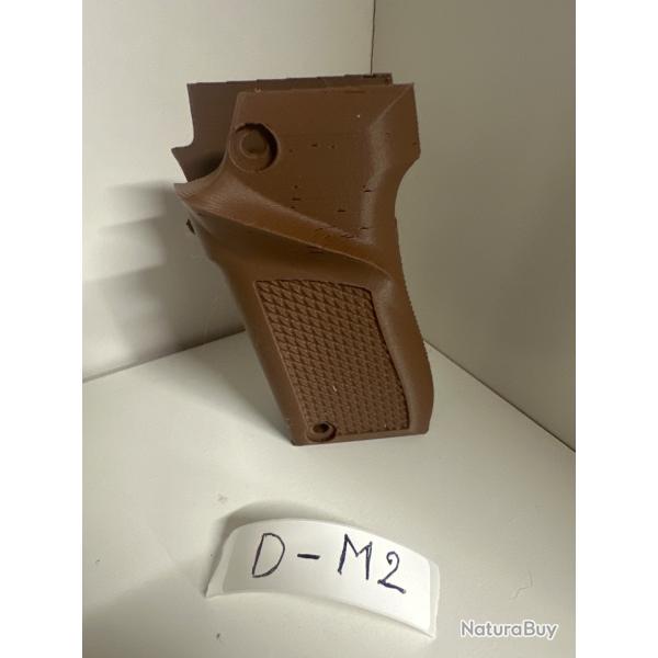 (D-M2) ! NOUVEAU ! Crosse marron fonc� pour pistolet Unique 22lr mod�le D et E.