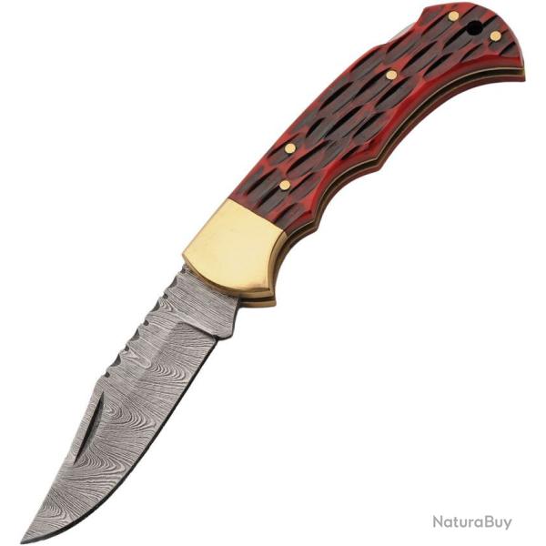 Couteau pliant Rite Edge Lame damas manche os cerf�