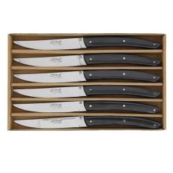 Coffret 6 couteaux de table BJB "Le Thiers&reg;" noir
