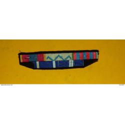 RAPPEL DE DECORATION POUR 5 MEDAILLES , MODELE ANCIEN , OBSOLETE POUR COLLECTION&nbsp;&nbsp;,DIMENSION 110&nbsp;MM