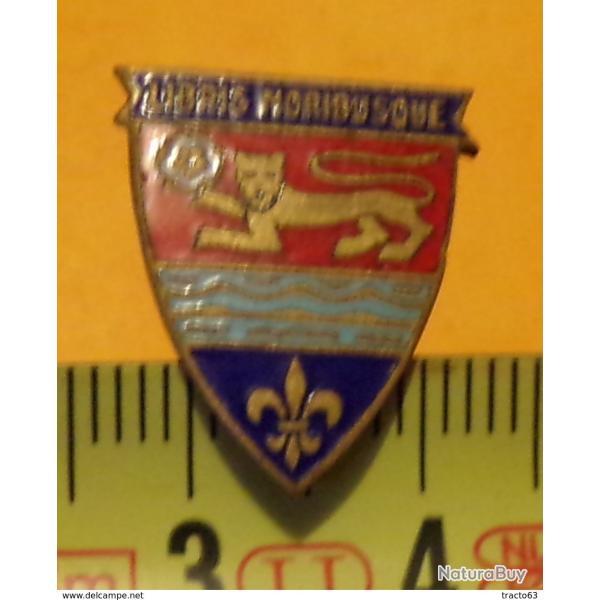 REDUCTION : lion sur fond rouge et fleur de lys, libris moribusque,ETAT VOIR PHOTO� . POUR TOUT RENS