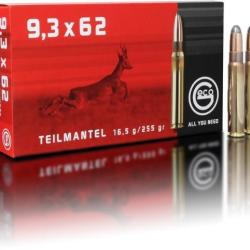 BALLES GECO TEILMANTEL , CALIBRE: 9,3*62. Lot de 60 Cartouches.