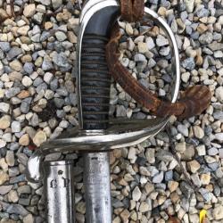BON SABRE D'ADJUDANT MLE 1882 AVEC INITIALES