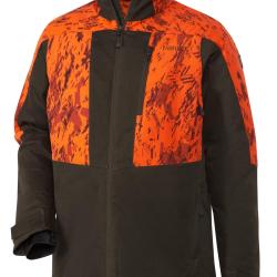 Veste de battue / Poste (Couleur: Oliv/Signaltarn, Taille: 3XL)