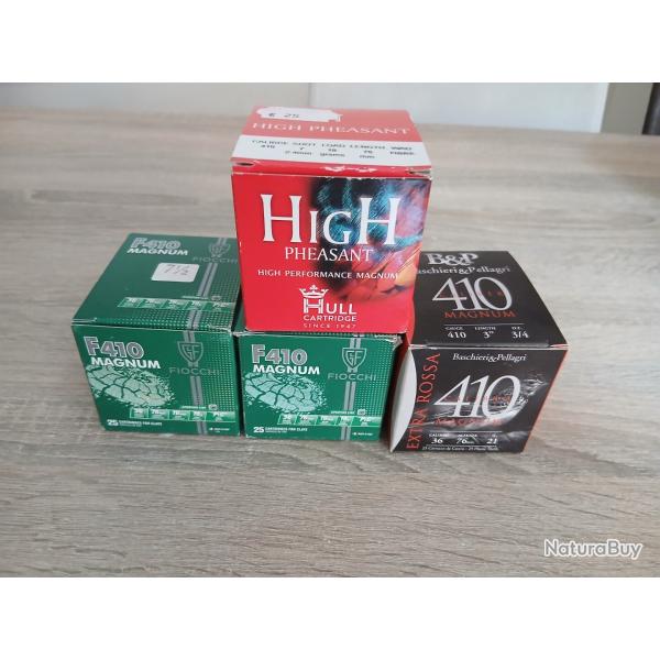 4 bo�tes de Cartouches calibre 410