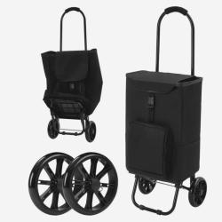 Chariot de Courses Pliable &agrave; 2 Roues, Capacit&eacute; de Charge 35 kg Compartiment Isotherme ENCHERE 1 EURO