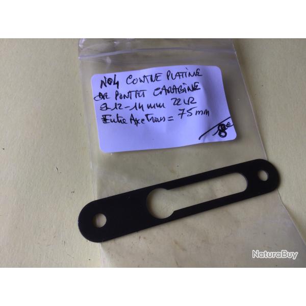 VENDU PAR LE-CUIRASSIER N�4 CONTRE PLATINE  CARABINE 9-12-14 MM 22 LR