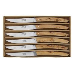 Coffret 6 couteaux de table BJB "Le Thiers&reg; " gen&eacute;vrier