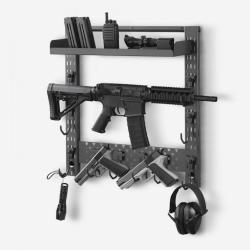 Support Mural pour Armes en Acier, Porte Fusils avec Crochets....ENCHERE 1 EURO