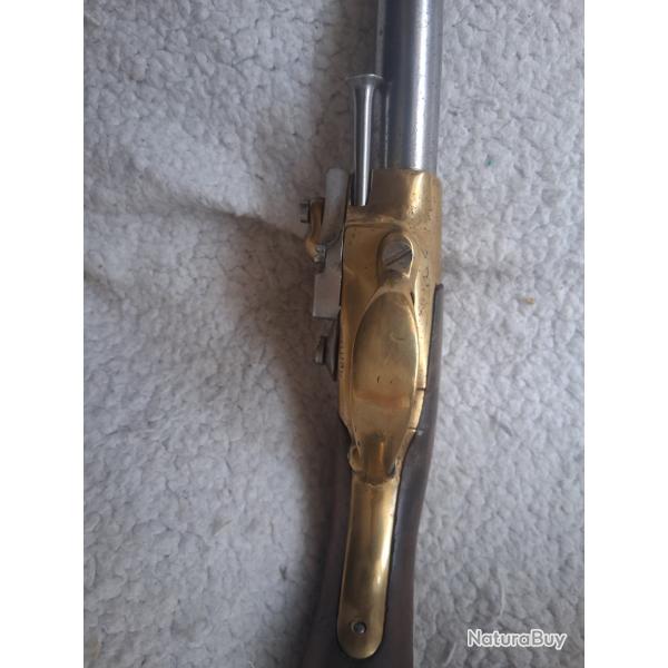 pistolet de cavalerie mle 1777 a "coffrre" ancienne