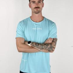 Tee Shirt Running Homme Celeste Running "Ultralight MVT" L Bleu Clair