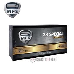 50 Cartouches MFS 158Gr Cal 38 Special FMJ FP