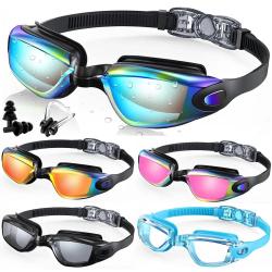 Lunettes de Natation Adulte Anti-Bu&eacute;e, &Eacute;tanches, Protection UV, Homme Femme, Enfant