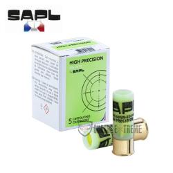 5 Cartouches de D&eacute;fense SAPL Mld Cal 12/70 Vert