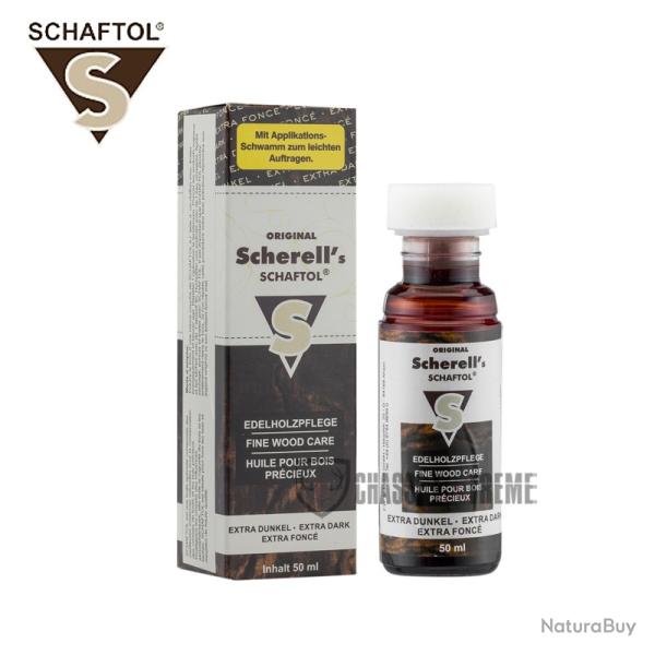 Huile pour Bois SCHAFTOL Marron Tr�s Fonc� 50 ml