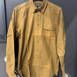 magnifique chemise DEERHUNTER Liam ocher brown neuf aux ench&egrave;res