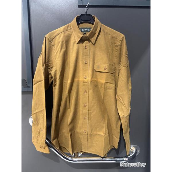 magnifique chemise DEERHUNTER Liam ocher brown neuf aux ench�res