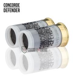 4 Cartouches CONCORDE DEFENDER Mini Ballablanc Cal 12/50 - Blanc