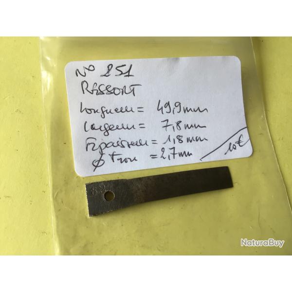 VENDU PAR LE-CUIRASSIER  N�251 RESSORT D'ARMURERIE